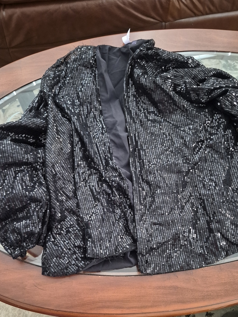 Collection B Black Sequin Blazer